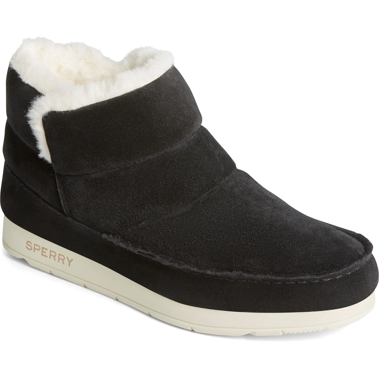 Sperry Moc-Sider Bootie Womens Leather Ankle Boot