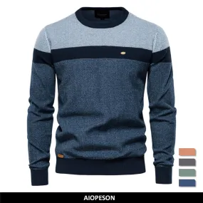 Spliced Cotton Sweater: The Perfect Winter Essential