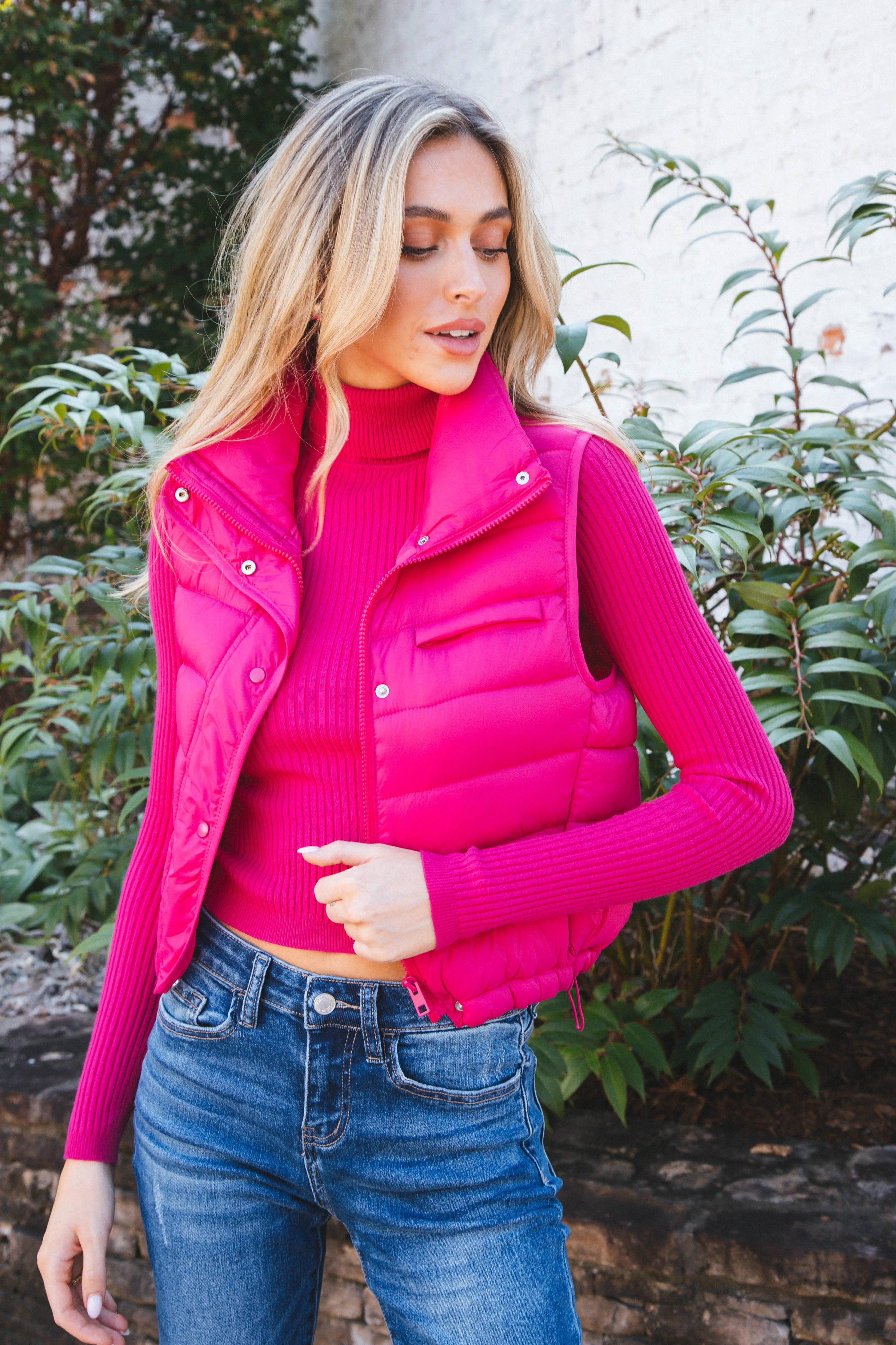 Teton Turtleneck Sweater, Fuchsia