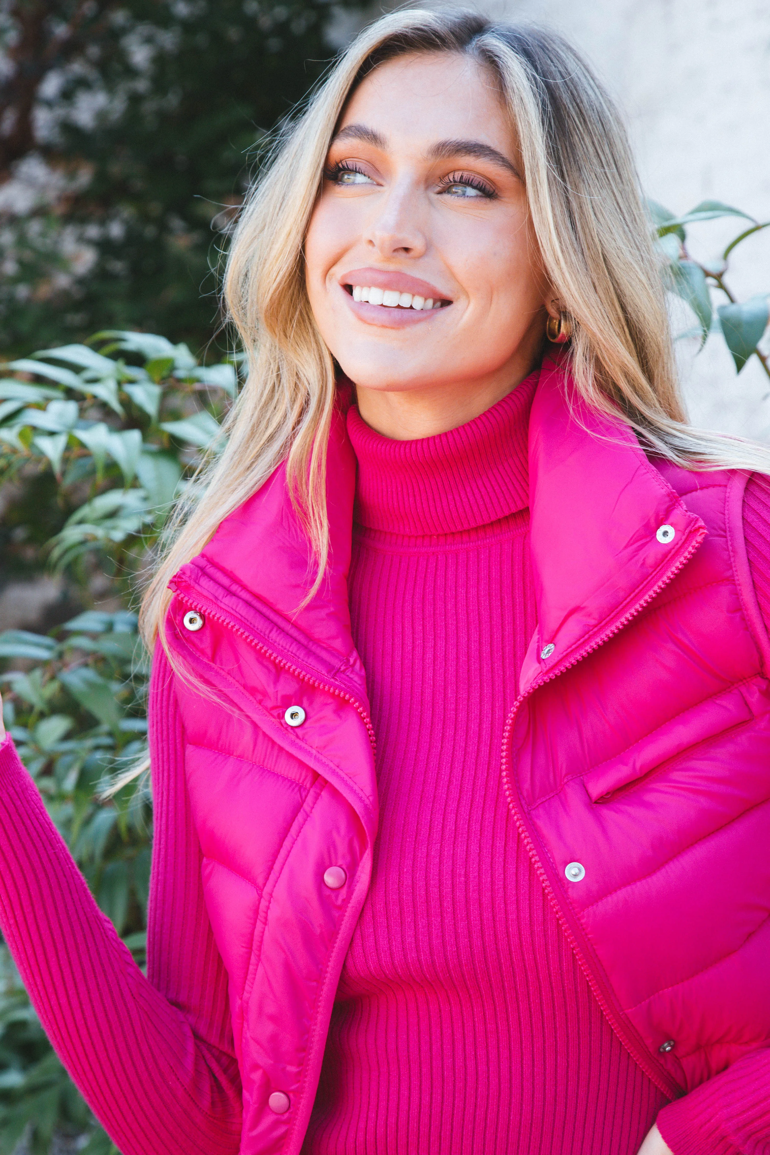 Teton Turtleneck Sweater, Fuchsia