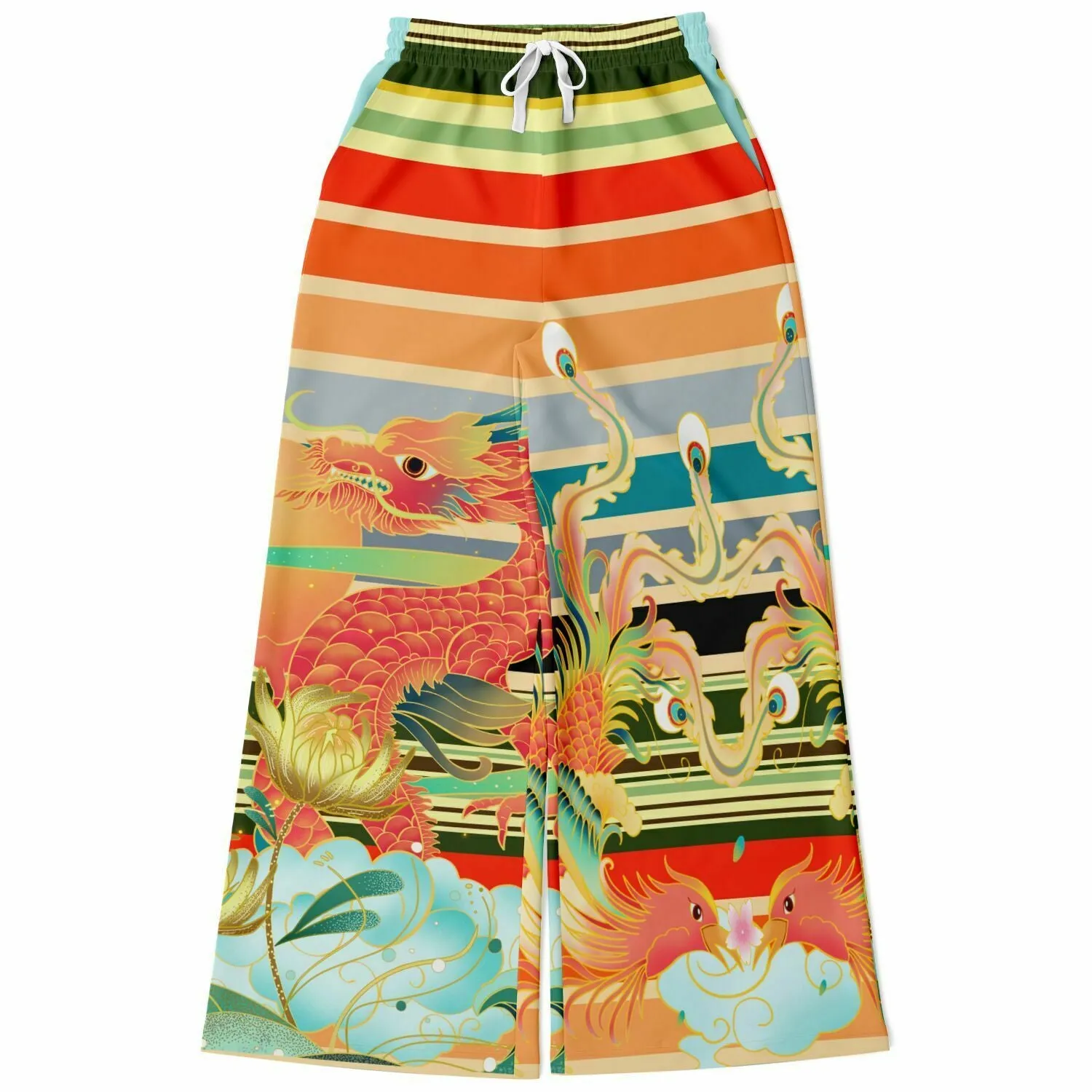 The Koi Dragon Eco-Poly Stretchy Phat Bellbottoms