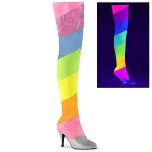 Thigh High Rainbow Boots